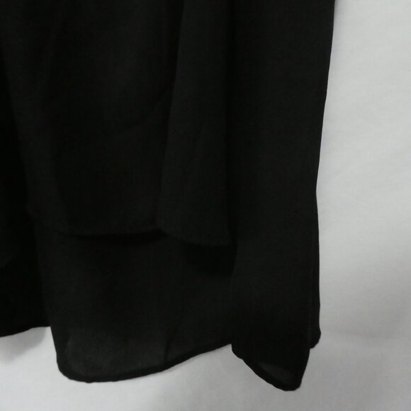 TORRID | size 2 | Chic Black Cold Shoulder Sheer Blouse | Lace Front Design - Picture 14 of 14